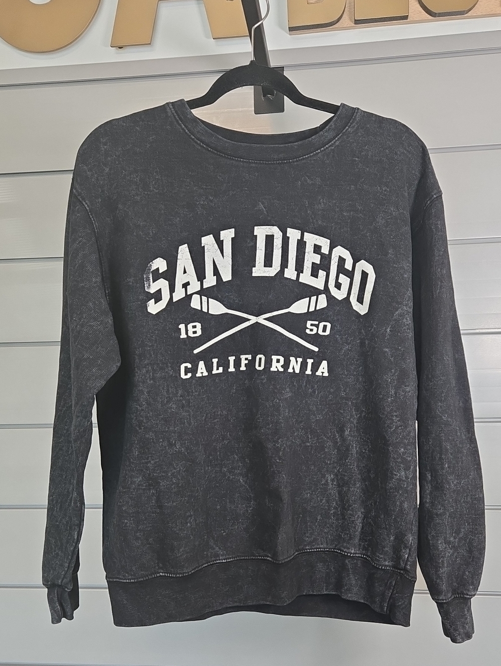 San Diego California Graphic Sweatshirt - Black